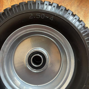 Rueda Sólida para <span class=keywords><strong>Carretilla</strong></span> <span class=keywords><strong>de</strong></span> Mano, 8X2.50-4, con Rodamiento <span class=keywords><strong>de</strong></span> Bolas, Antipinchazos, <span class=keywords><strong>de</strong></span> Espuma <span class=keywords><strong>de</strong></span> Poliuretano, con Llanta <span class=keywords><strong>de</strong></span> Acero, <span class=keywords><strong>Precio</strong></span> <span class=keywords><strong>de</strong></span> Fábrica en China - Product Image 4