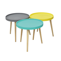Vente en gros d'une grande variété de vase empilé de chambre petite table ronde balcon table basse