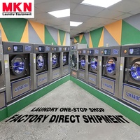 Lave-Linge Professionnel MKN Factory Commercial à Code QR, Laveuse-Sécheuse Superposée