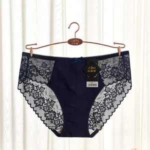 Wholesale Sexy Briefs Lace Panty Womens Underwear Mid-waist Female Underpants Ladies Knickers Plus Size Women Panties