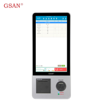 Kiosque de paiement pour caisse libre-service Windows 21.5 ''27'' Kiosque à écran tactile pour restaurant