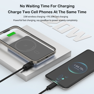 3 1 Portable <strong>Power</strong> <strong>Bank</strong> 10000mAh Multiple Functions Magnetic Wireless Charger for iPhone Iwatch Airpod Android <strong>Phone</strong> 20W 10W - Product Image 6