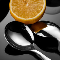 Ensemble cuillère et fourchette en acier inoxydable 316, finition miroir, design moderne et minimaliste, pour la maison, cuillère à soupe, cuillère à café pour enfants, tendance sur internet