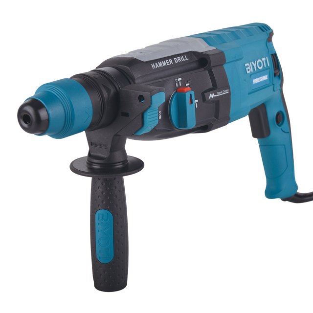 BYT-2801 1100W Heavy Duty Rotary Hammer Drill 28mm Concrete Electric Chisel Drill Machine with 3 in 1 Working Modes