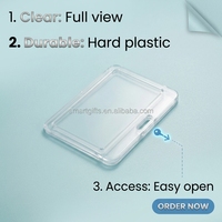 Porte-badge d'identification en plastique transparent imperméable double face pour infirmières et personnel scolaire – Vente en gros