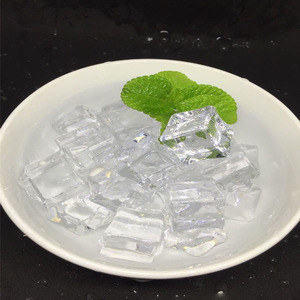 Đá Viên Pha Lê Kim Cương 20Mm 25Mm 30Mm Đá Giả Bằng Nhựa Trong Suốt Khối Đá Giả Nhỏ Hình Vuông Acrylic - Product Image 4