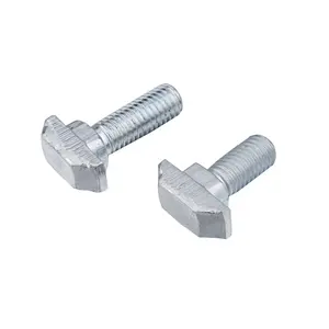 1D07.A4XA.01 venda Quente padrão din 10 gota em t parafuso m8 classe 8.8 galvanizado slot para perfis de alumínio