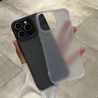 Coque de téléphone en TPU souple, simple, mate, givrée, anti-jaunissement, pour iPhone 11 12 13 14 15 16 17 Pro Max
