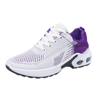 Nouvelles chaussures de course décontractées pour femmes, légères, respirantes, antidérapantes, amortissantes, lacets, chaussures de sport