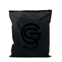Sac à fermeture éclair semi-transparent givré personnalisé pour l'emballage des vêtements, sac d'emballage avec logo de marque et sac d'expédition pour le commerce électronique