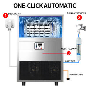 Máquina de Hielo en Cubos Comercial con Pantalla LED, Máquina de Hielo de 80 kg/24 h para Restaurantes, Bares, Cafeterías, Máquina de Hielo Portátil - Product Image 4
