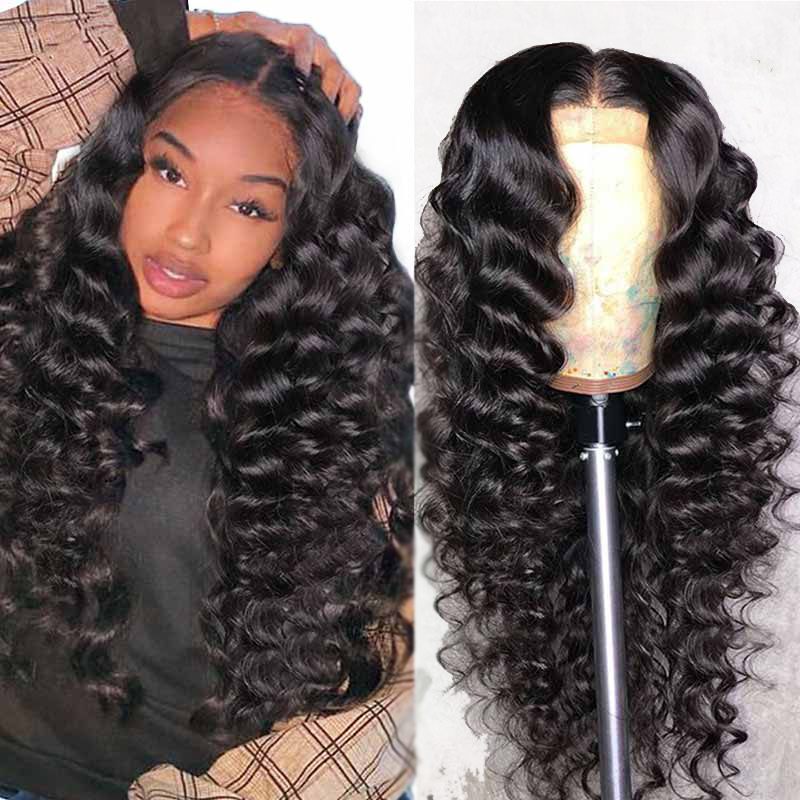 Perruque Lace Front Deep Wave