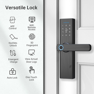 Cerradura Inteligente Estilo Europeo EY-608, APP+SDK+Aplicación Tuya+Huellas Dactilares+Contraseña+Tarjeta+Llave, Desbloqueo WIFI en la Nube, Aleación de Aluminio y Acero - Product Image 4