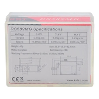 DS589MG V8.0 Mini Digital HV Metal Gear Servo 9.2Kgf.cm 0.08sec for RC Helicopter & Fixed Wing