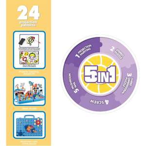 बच्चों 2025 ड्राइंग प्रोजेक्शन स्क्रू असेंबली प्लेहाउस प्लास्टिक टूलबॉक्स स्पेस थीम स्केच प्रोजेक्टर कला पेंटिंग खिलौने - Product Image 3