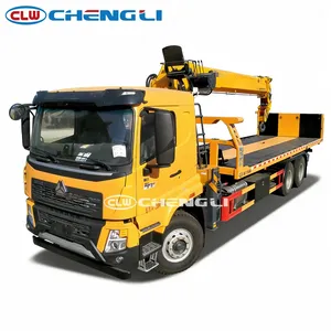 Camion de dépannage lourd HOWO 6X4 de 17,5 m à flèche télescopique à 5 sections, capacité de levage de 25 tonnes - Product Image 4