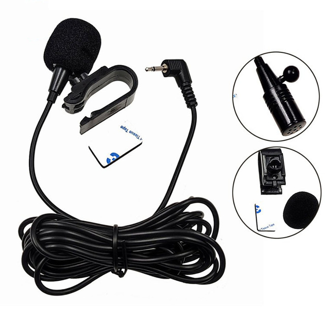 2.5 mm Type/2.5mm Jack Mic/3.5mm/35mm Connector Audio 25 mm 25mm Assembly Clipradio Car Microphone for Vehicle Radio GPS