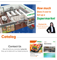Comptoir de caisse de magasin de détail personnalisé Highbright, comptoir de caisse de supermarché, espace de rangement utile, design moderne, hauteur de 850 mm