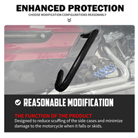 Barre de protection arrière en acier pour sacoches de moto Harley Touring Road King Electra Street Glide 2014-2023