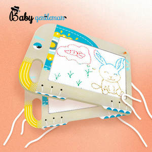 Papan gambar magnetik portabel, mainan seni Doodle kreatif untuk anak-anak dengan desain kayu Z12316B - Product Image 2