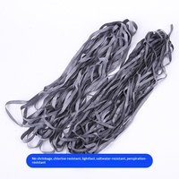 Élastiques en caoutchouc de couleur unie (noir, blanc) en gros, en stock chez le fabricant, délai d'échantillon de 7 jours pour maillots de bain et vêtements