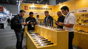 Couteau pliant <span class=keywords><strong>E</strong></span>-Yon Mini 533 TYZ388 de qualité industrielle avec manche en nylon et fibre de verre |   Couteau OEM à lame drop point en acier 5Cr15Mov - Product Image 6