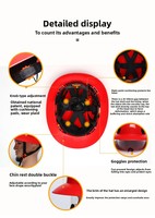 Casque de sécurité industriel à bord complet de type circulaire à fentes certifié ANSI/EN Forte, 6 points de suspension, en HDPE ABS, pour le sauvetage