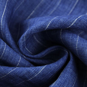 Tissu de lin confortable, pour robe, jupe pour bébé, écharpe, porte-bébé, à rayures - Product Image 1