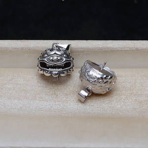 จี้ไข่มุกทรงบาโรก 13-16 มม. เงินแท้ S925 พร้อมลายปี่เซียะมงคล อุปกรณ์ทำเครื่องประดับ DIY สำหรับผู้หญิง 4449 - Product Image 3