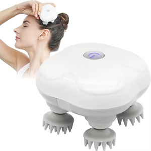 Masseur de cuir chevelu électrique rechargeable portable, étanche, pour le nettoyage des cheveux et la relaxation de la tête - Product Image 1