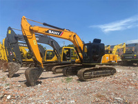 Excavatrice sur chenilles SANY SY215C d'occasion 2023, 21 tonnes, modèle original chinois, également disponible : Sany SY60C, SY135C, pelle hydraulique moyenne d'occasion en stock