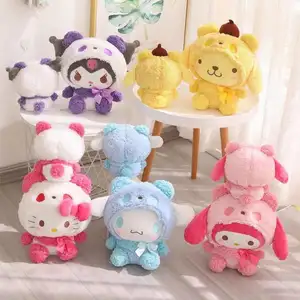 Mainan boneka hewan Jepang boneka panda raksasa kartun berubah menjadi boneka mainan boneka lucu grosir mainan mewah