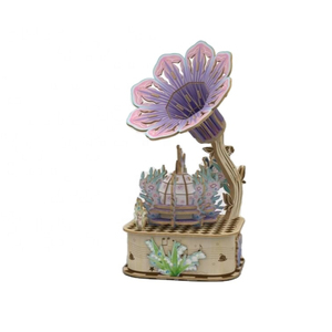 Bán Buôn 2023 Mới Bằng Gỗ Âm Nhạc Hộp Với Hoa Hạnh Phúc Sinh Nhật Lễ Hội Quà Tặng Cho Trẻ Em Đồ Chơi Bằng Gỗ Câu Đố Cho Cô Gái Lãng Mạn <span class=keywords><strong>Cr</strong></span> - Product Image 1