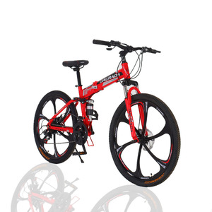Vélo <span class=keywords><strong>pliant</strong></span> à cadre en acier au carbone de 20/24/26 pouces, 21 vitesses variables, Double frein à disque, <span class=keywords><strong>Mini</strong></span>-vélo <span class=keywords><strong>pliant</strong></span> de montagne - Product Image 5