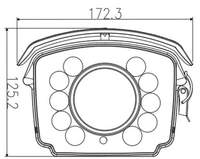 Carcasa de luminum para calefactor, accesorios de ventilación de 66 A