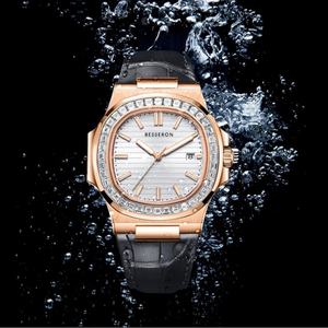 Reloj de Pulsera para Hombre con Diamantes Mosinite, Reloj de Acero Inoxidable, Logotipo Personalizado, Reloj Automático, Relojes Mecánicos de Lujo para Hombre - Product Image 4