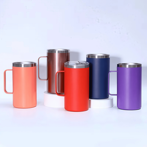 Custom 20oz/550ML Insulated Stainless Steel <strong>Tumbler</strong> <strong>with</strong> <strong>Handle</strong> for Outdoor Adventures &amp; Hot &amp; Cold Drinks - Product Image 6