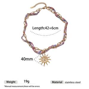 Collier pendentif en acier inoxydable pour femme <span class=keywords><strong>N249</strong></span> - Product Image 3