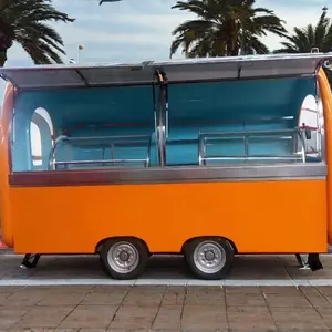 Il camion Mobile del cibo del barbecue della cucina completa da vendere per uso del ristorante include le caratteristiche del carrello dello spuntino & del caffè