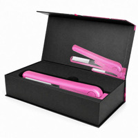 Boîtes d'emballage de luxe personnalisées pour lisseur de cheveux, coffret cadeau fer plat avec fermeture magnétique, céramique tourmaline, marque de beauté