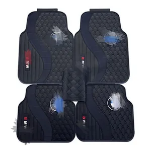 car accessories 2023 carpet auto parts luxury waterproof universal fit latex rubber car brand mat for toyota honda bmw bens audi