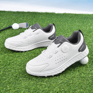 Zapatos de Golf para Exteriores con Cordones Retráctiles Automáticos, Impermeables, Cómodos, con Tacos Antideslizantes y Perillas Transpirables - Product Image 5
