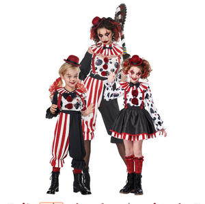 Costume de clown Pennywise amusant pour Halloween, costume de <span class=keywords><strong>film</strong></span> et de télévision pour filles, enfants, robe de carnaval en polyester, kit de performance pour fête - Product Image 2