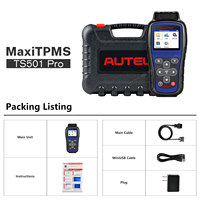 Herramienta de Programación TPMS para Auto Autel MaxiTPMS TS501 PRO, Sistema de Monitoreo de Presión de Neumáticos con Sensor MX para Vehículo, Escáner de Diagnóstico OBD2