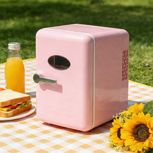 Mini réfrigérateur de beauté personnalisable, 4L, portable, électrique, en plastique, classe énergétique efficace, réfrigérateur compact, installation - Product Image 1