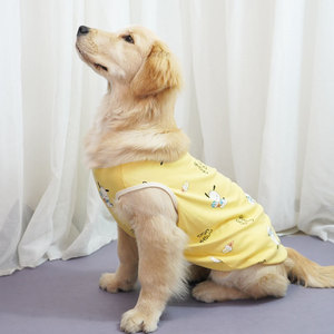 Chaleco para perros grandes con estampado de panda verde, ropa transpirable para verano, invierno, primavera y otoño, ropa para Golden Retriever y Labrador - Product Image 2