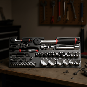 519/607ACEA <b>Tool</b> <b>Set</b> 51 Piece Socket Wrench Kit Mechanic Repair <b>Tools</b> - Product Image 3