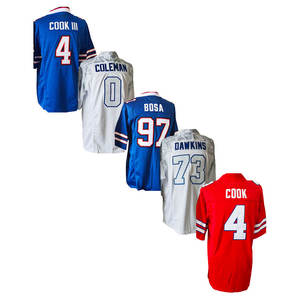 2026 Yeni Üst Düzey Dikişli Amerikan Futbolu Formaları 17 Josh Allen 4 James Cook 0 Keon Coleman 86 Kincaid 97 Bosa 10 Shakir - Product Image 3