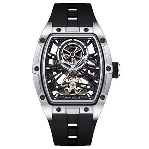 Drioshipping Fashion Tourbillon <b>Skeleton</b> <b>Automatic</b> Mechanical <b>Watch</b> for Men Luminous Silicone Strap Sports Waterproof <b>Watches</b> - Product Image 6