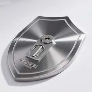 Placa de Dirección Personalizada de Alta Gama, de Acero Inoxidable/Aluminio, Portátil, Resistente a la Corrosión, Etiqueta Metálica para Vino - Product Image 3